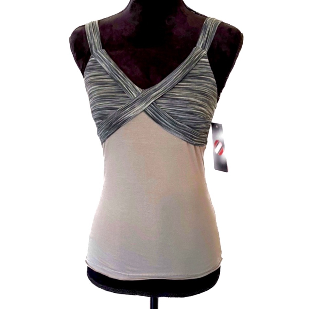 UFC Size XS Cosmic Camisole Gray Adjustable Tank Top NWT